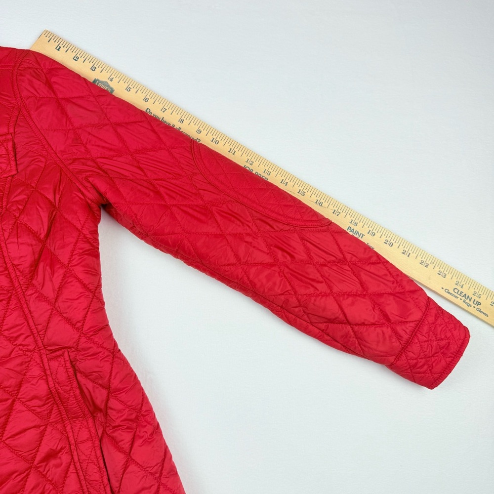 Pendleton Diamond Quilted Snap Puffer Jacket Red … - image 6